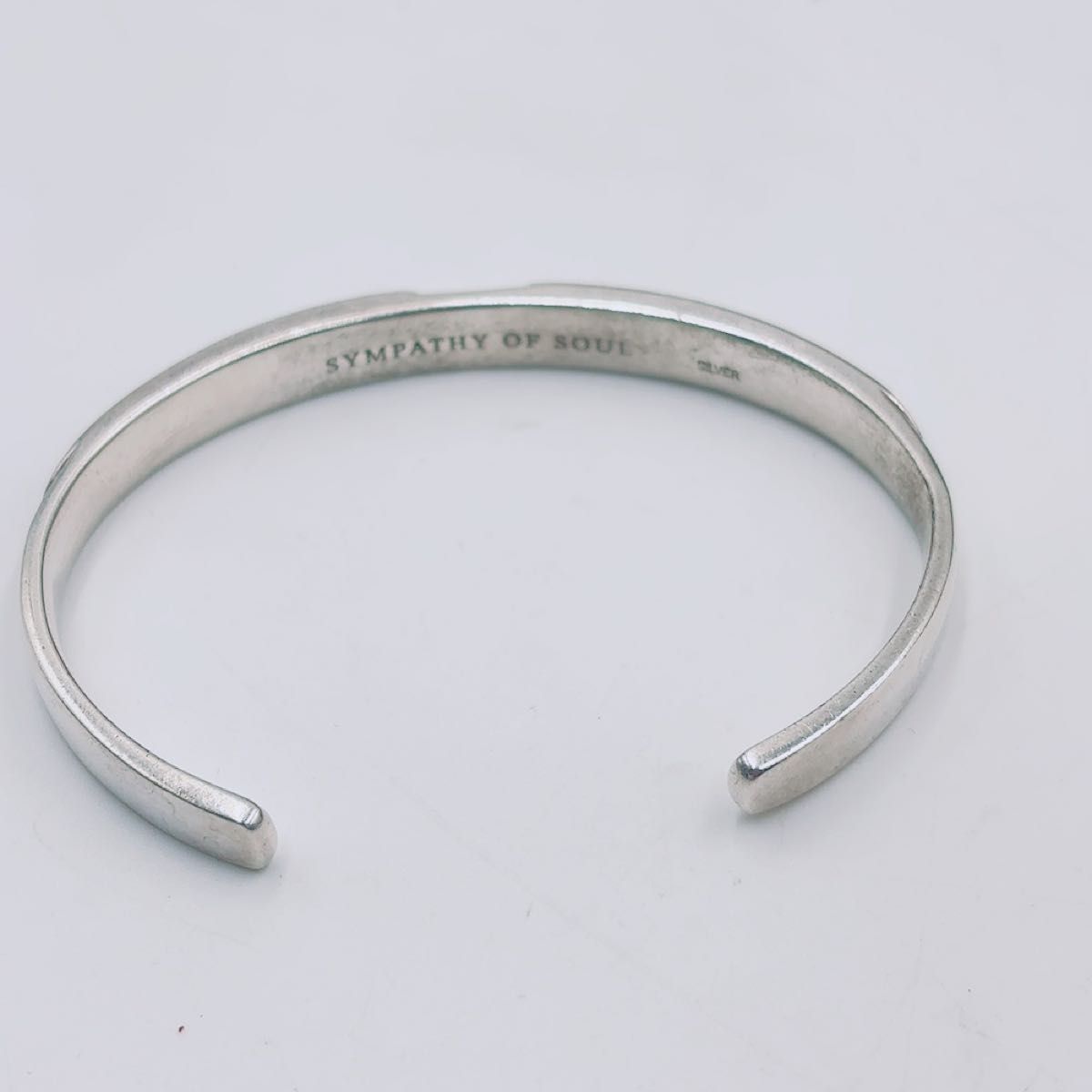 シンパシーオブソウル バングル ターコイズ ナローフェザー インレイ