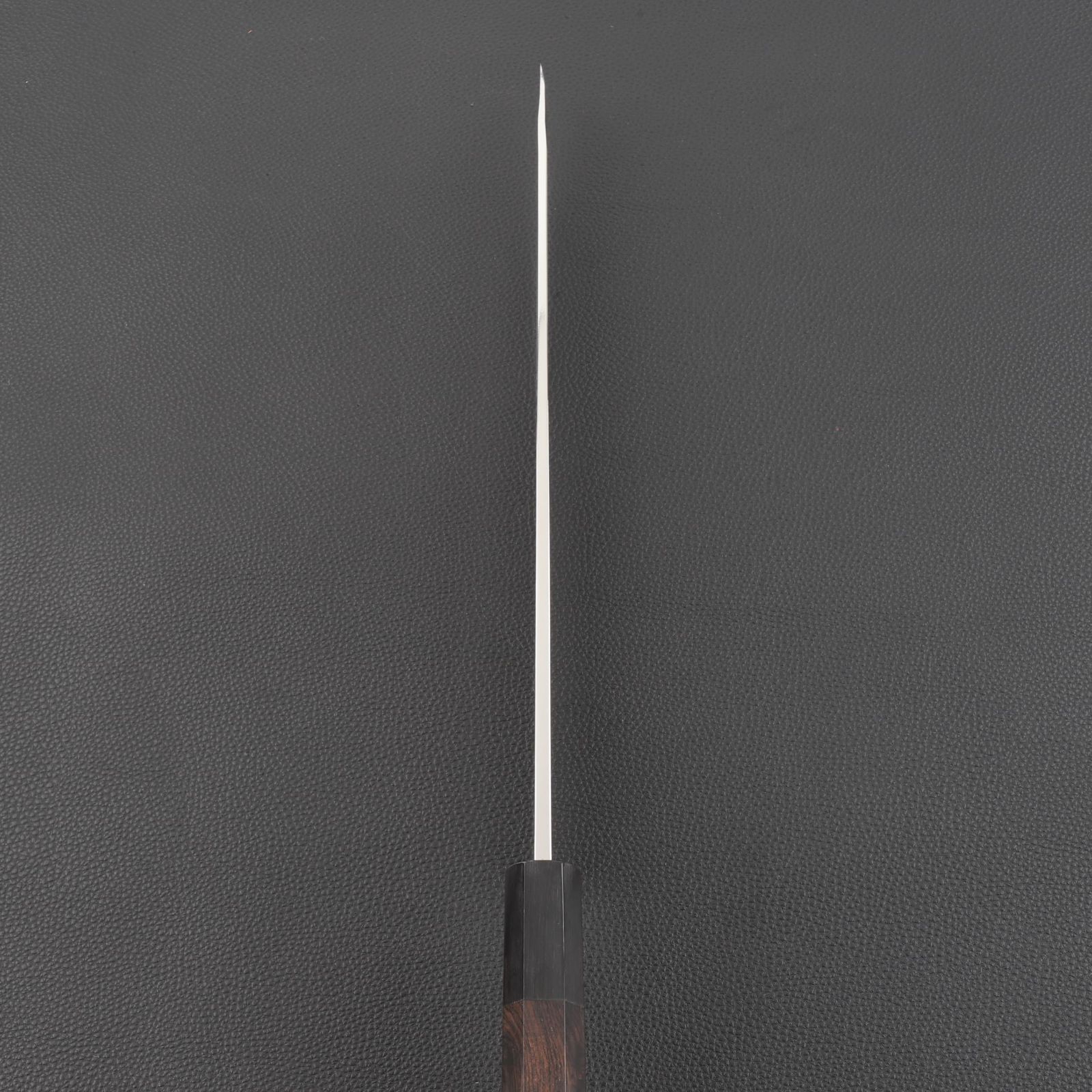 勘所型牛刀 9寸（刃渡り270mm）片刃 通常鏡面仕上げ 本刃付け 八角柄