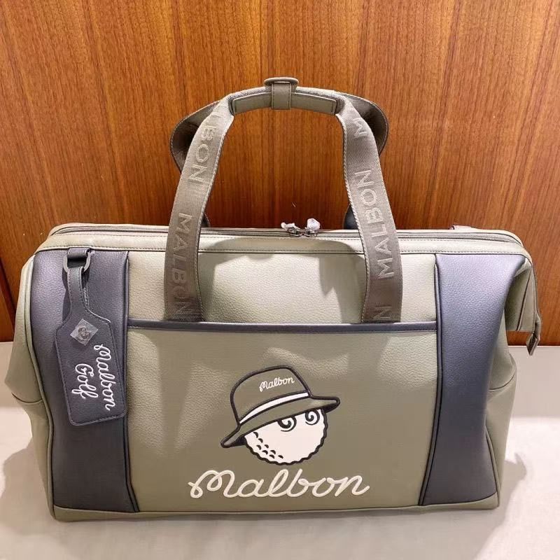 Malbon マルボンゴルフバッグ·ボストンバッグ 大容量 ホワイト 男女