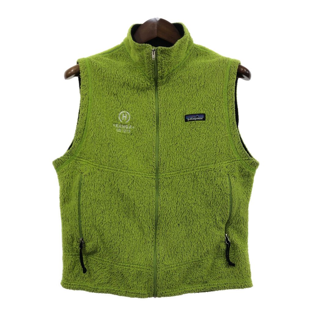 え*す様 patagonia フリースベスト Sサイズ オリーブグリーン/オレン