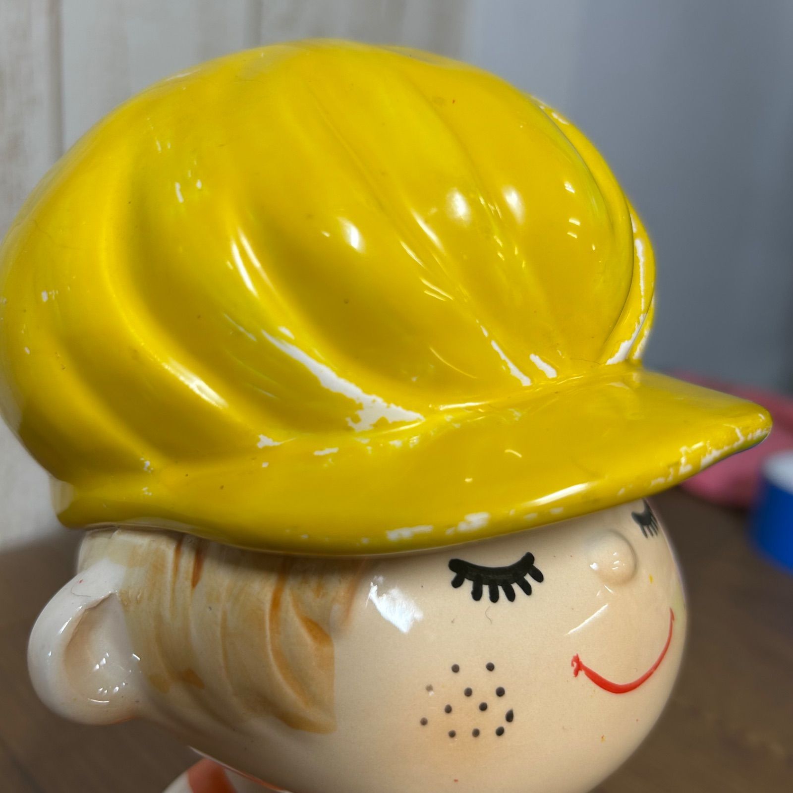 初期 水森亜土 亜土ちゃん 陶器 デッドストック ファンシードール 人形