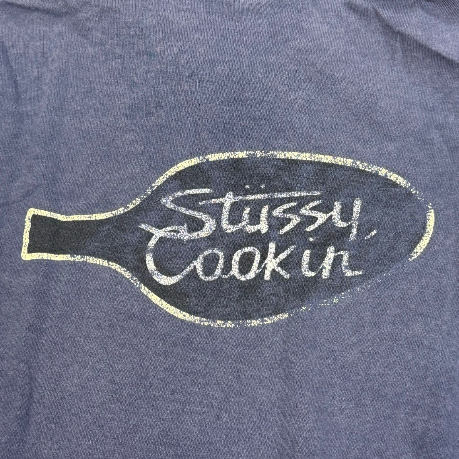 STUSSY STUSSY COOKIN Tee 90s ヴィンテージ クルーネック プリント T