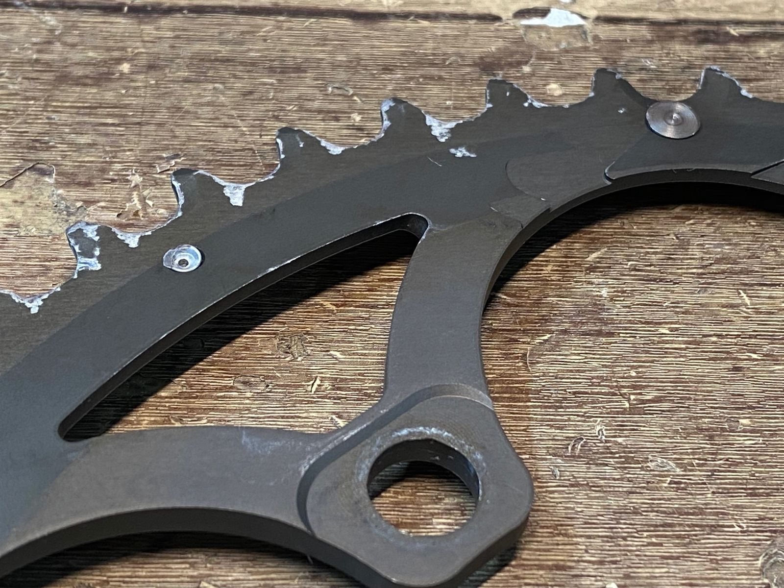 美品】カンパニョーロスーパーレコードチェーンリング 52T (PCD144