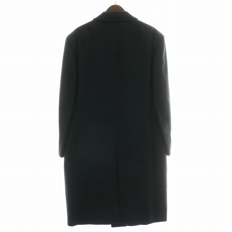 ランバン LANVIN チェスターコート カシミヤ ロング ヘリンボーン 48 M