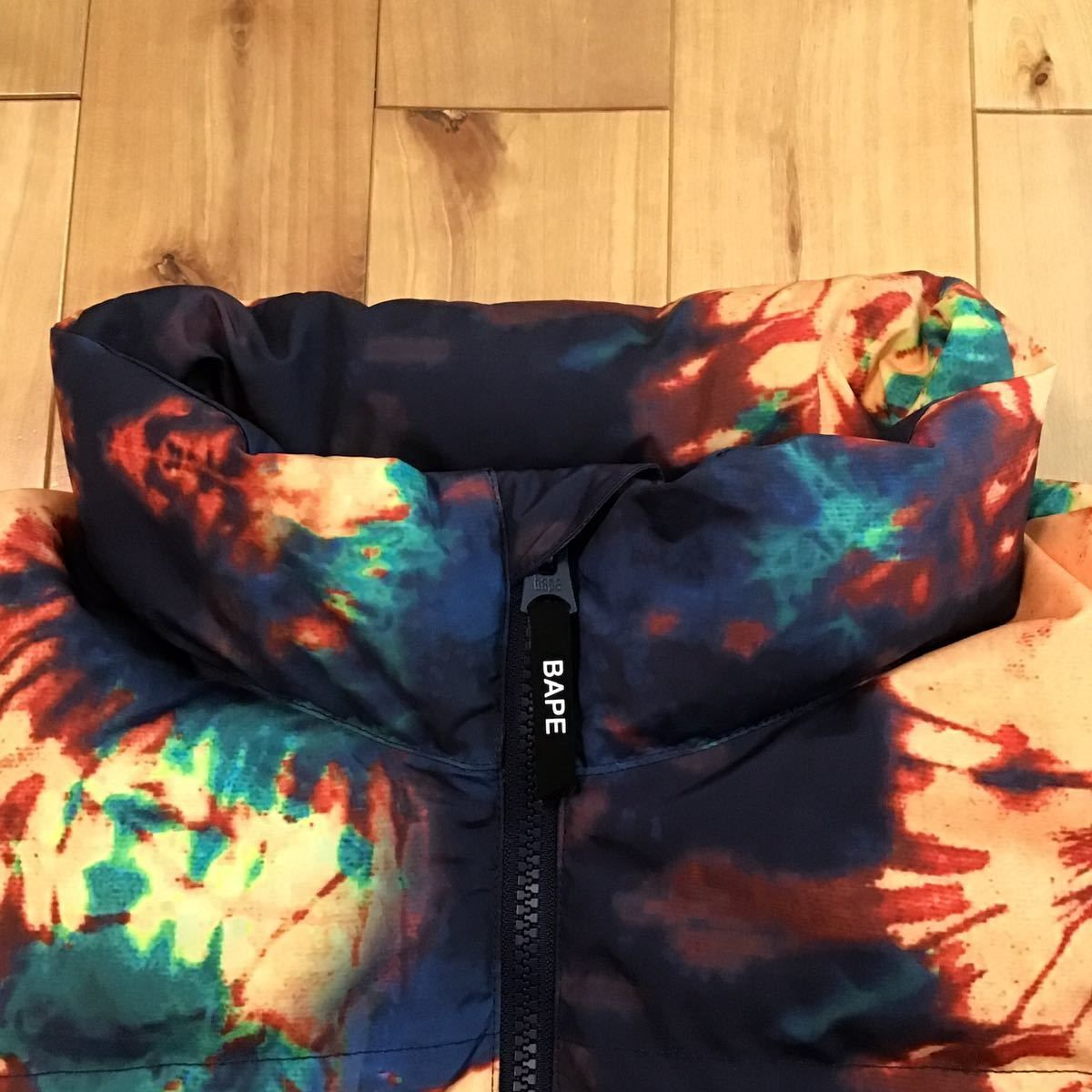 BAPE TIE DYE LOOSE FIT ダウンジャケット Mサイズ a bathing ape down
