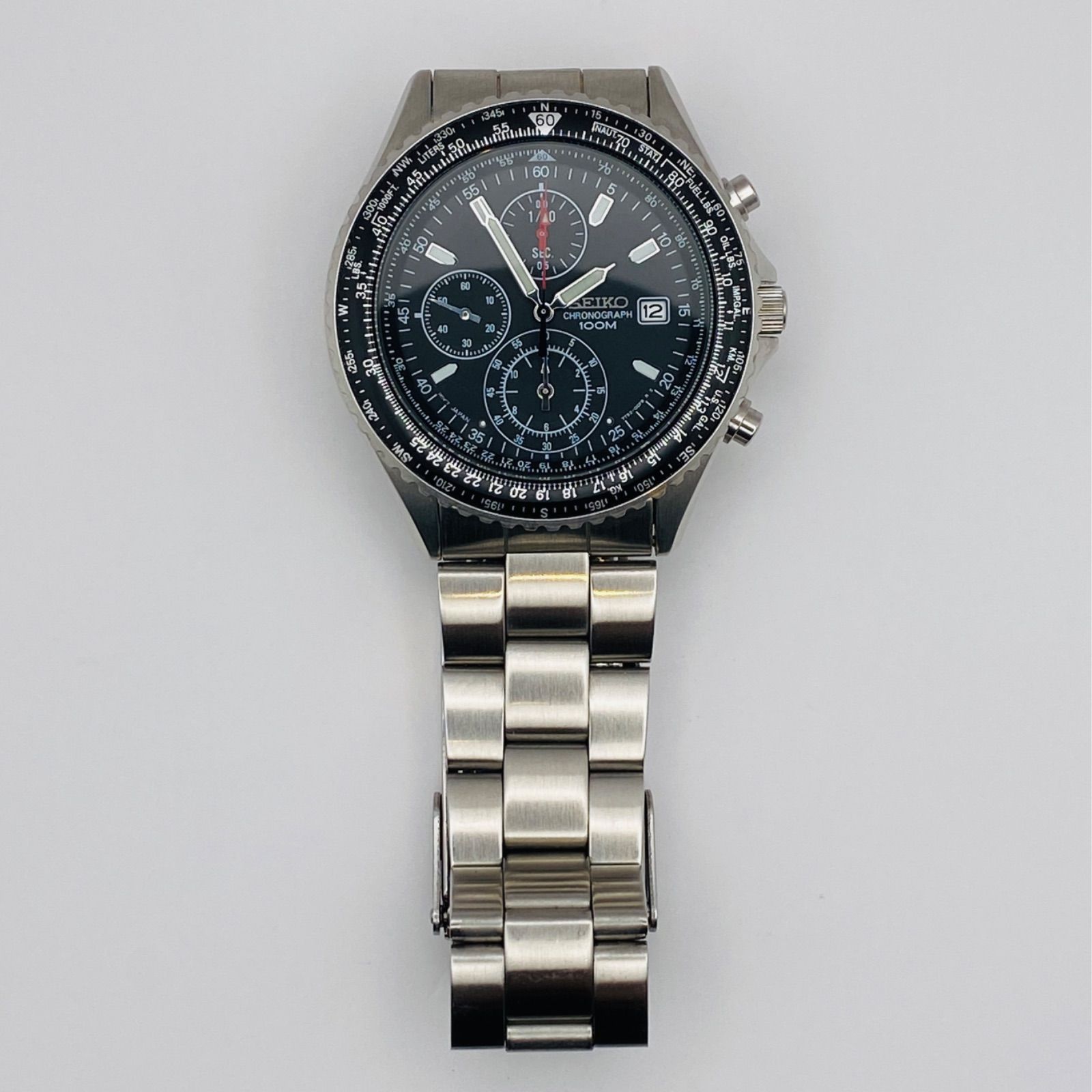 T074）美品 稼動品 SEIKO セイコー フライトマスター パイロット