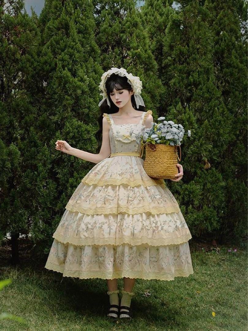 レースフリルジャンパースカート STARS SHINE BABY 中古BABY, レース