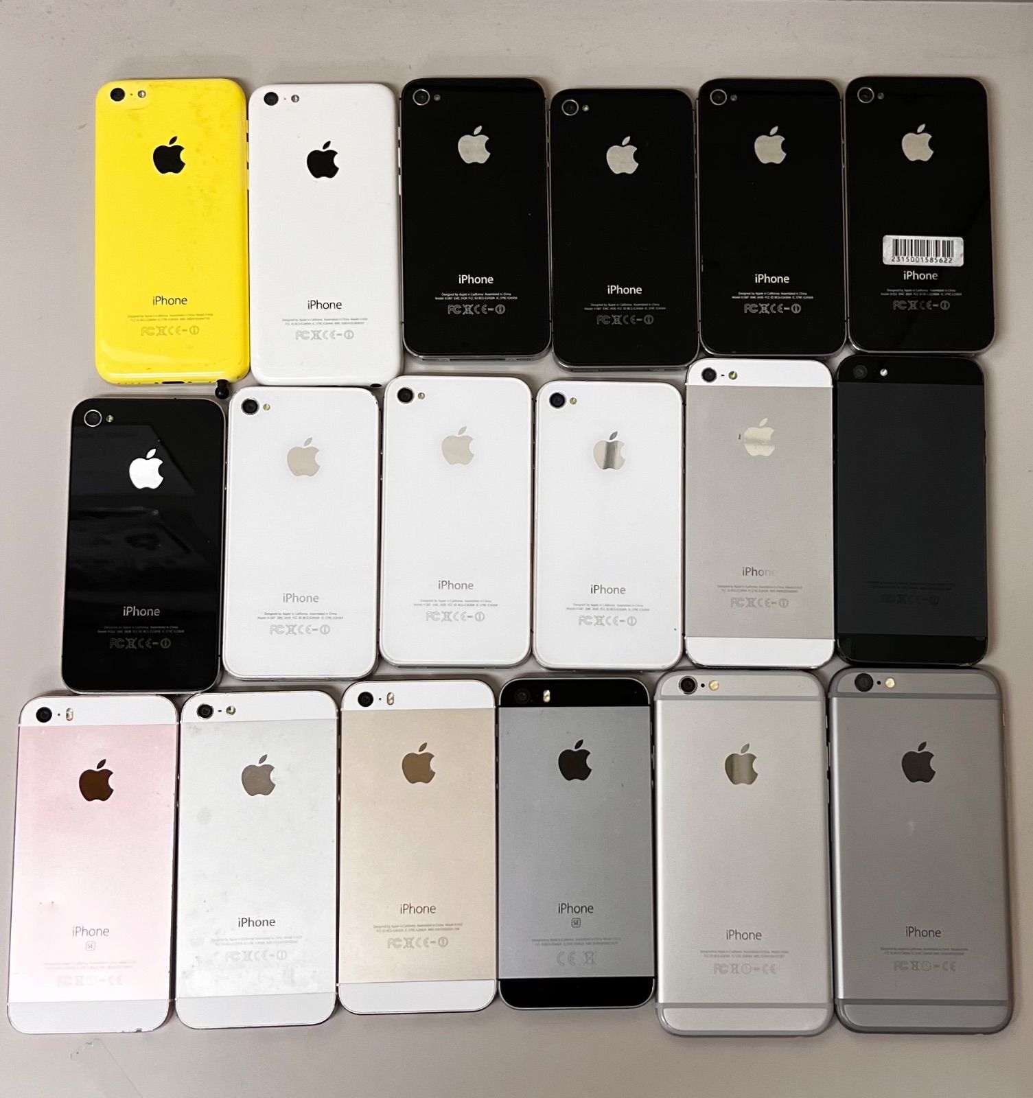 ジャンク】 まとめ売り 17台 Apple iPhone 4 4s 5 5s 5c SE 6 動作