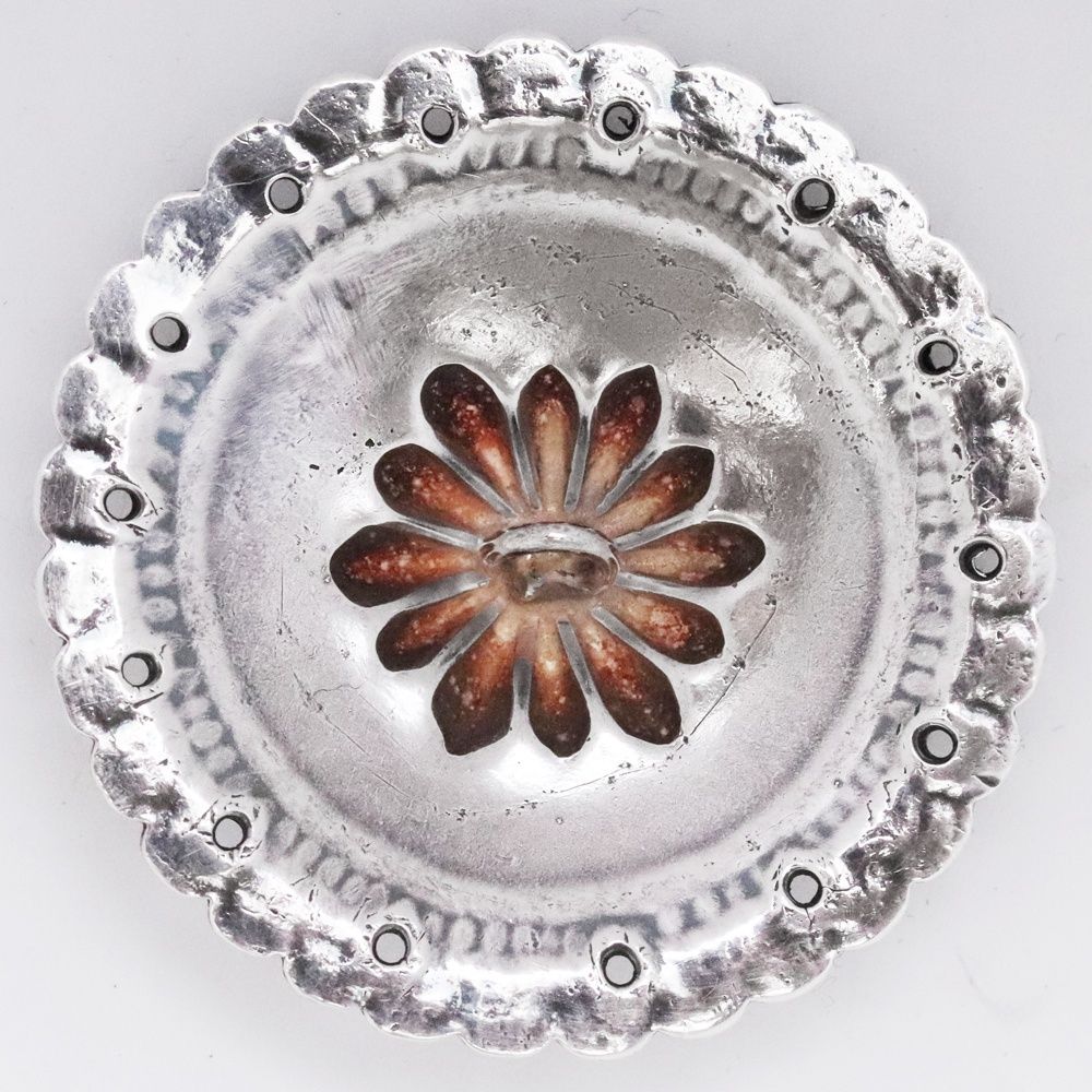 GORO'S SVフラワーコンチョ 大 シルバー