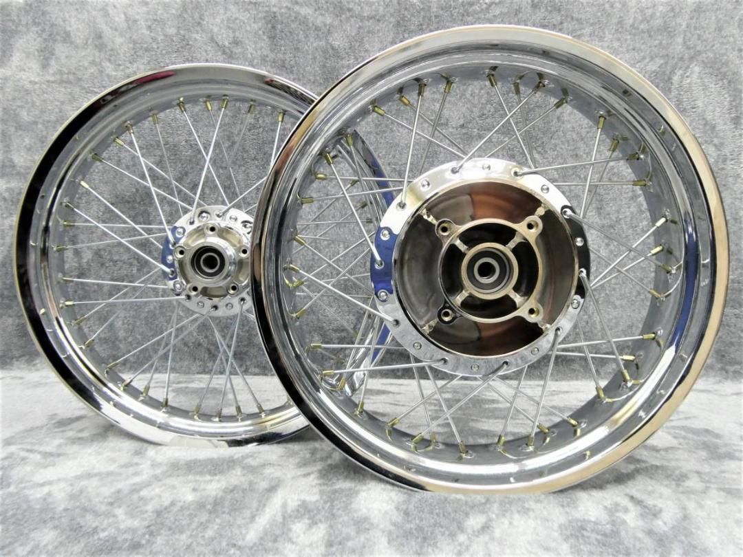 ゼファー750 スポークホイール メッキ /前後18インチ - メルカリ