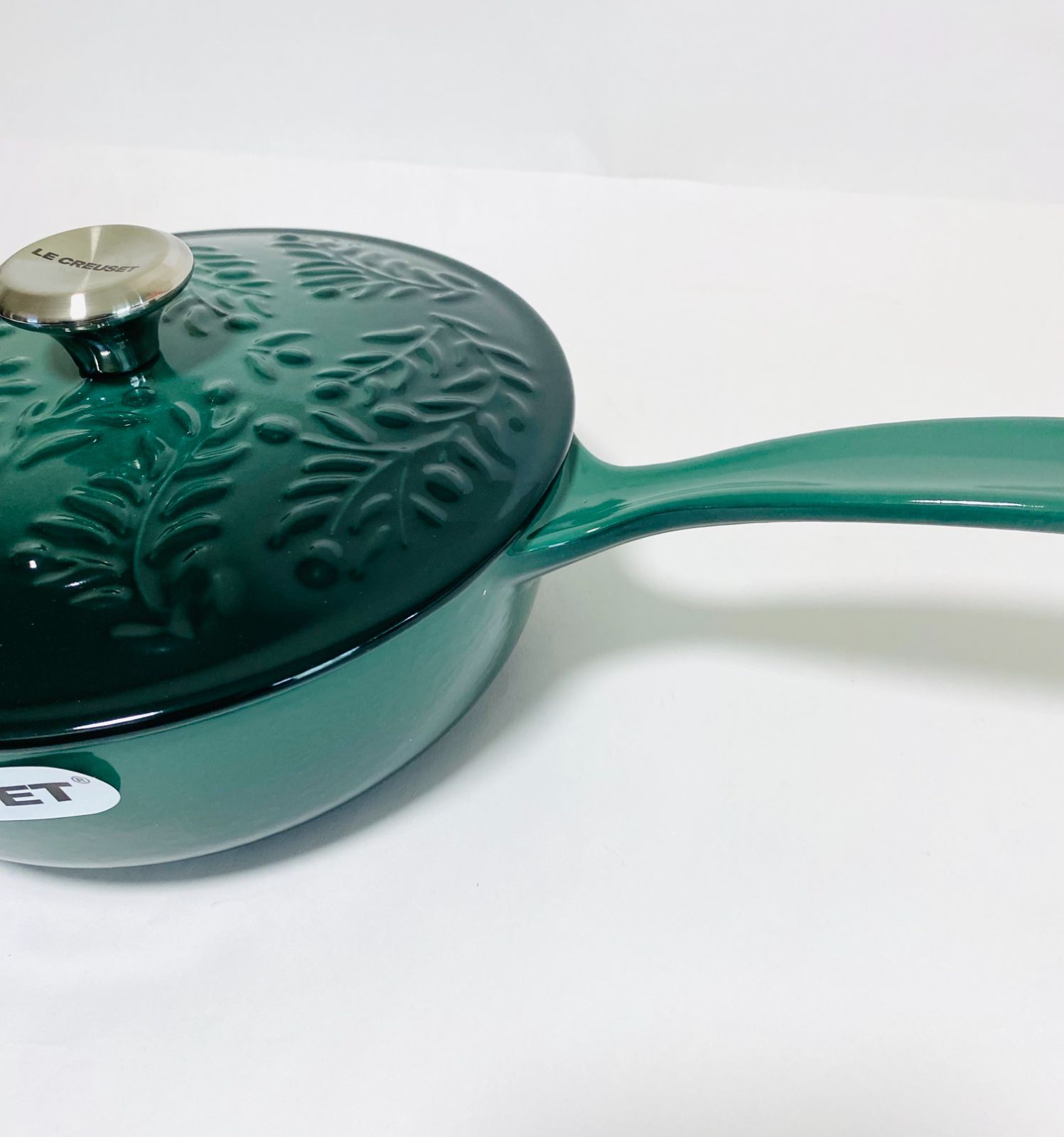 ル・クルーゼ ソーシエ ソースパン 21cm オリーブブランチレリーフ