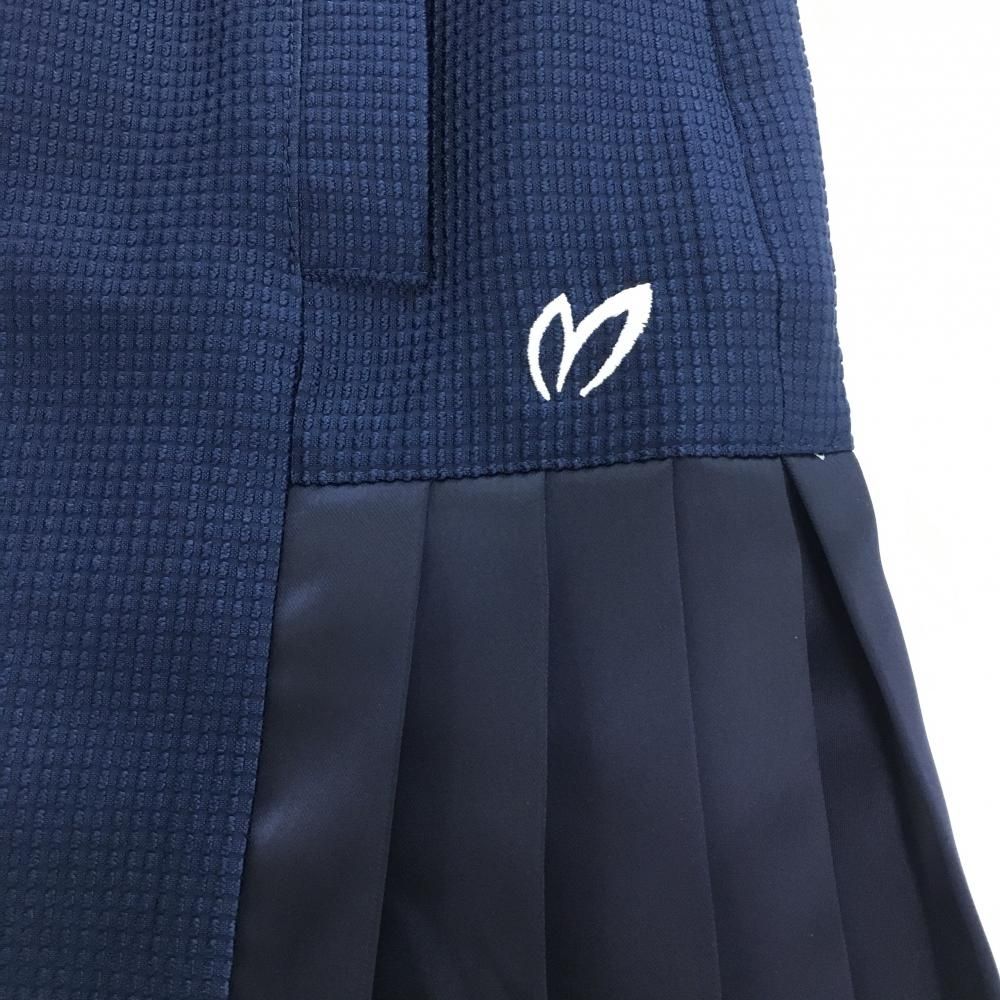 超美品】マスターバニー スカート ネイビー 織生地 サイドプリーツ