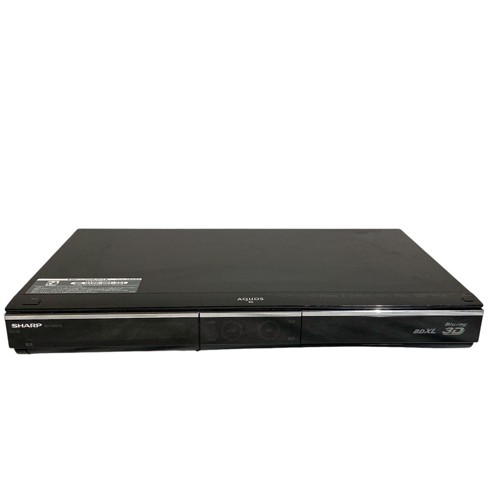 シャープ SHARP☆ブルーレイレコーダー☆BD－HDW75☆2011年製☆3D対応
