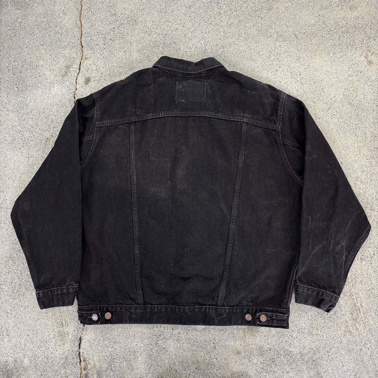Levi's】97s 70507-4159 Black Denim Jacket Made in USA X-Large 