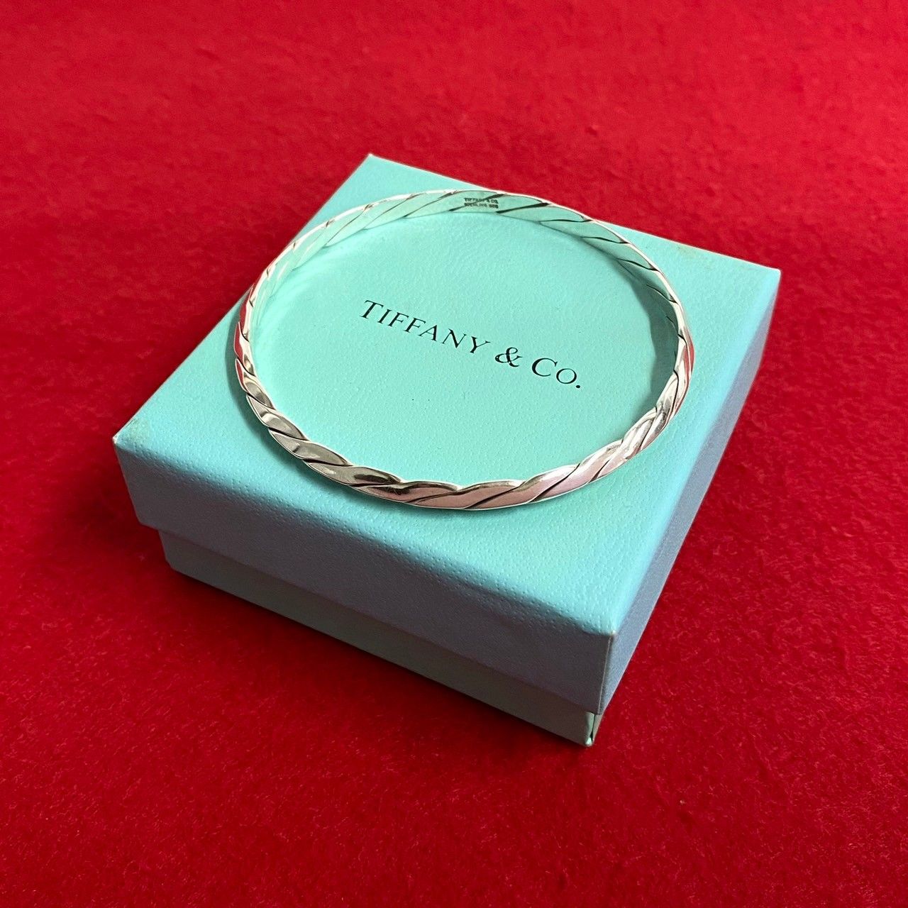 ほぼ未使用 TIFFANY&Co. ティファニー ヴィンテージ ツイストバングル