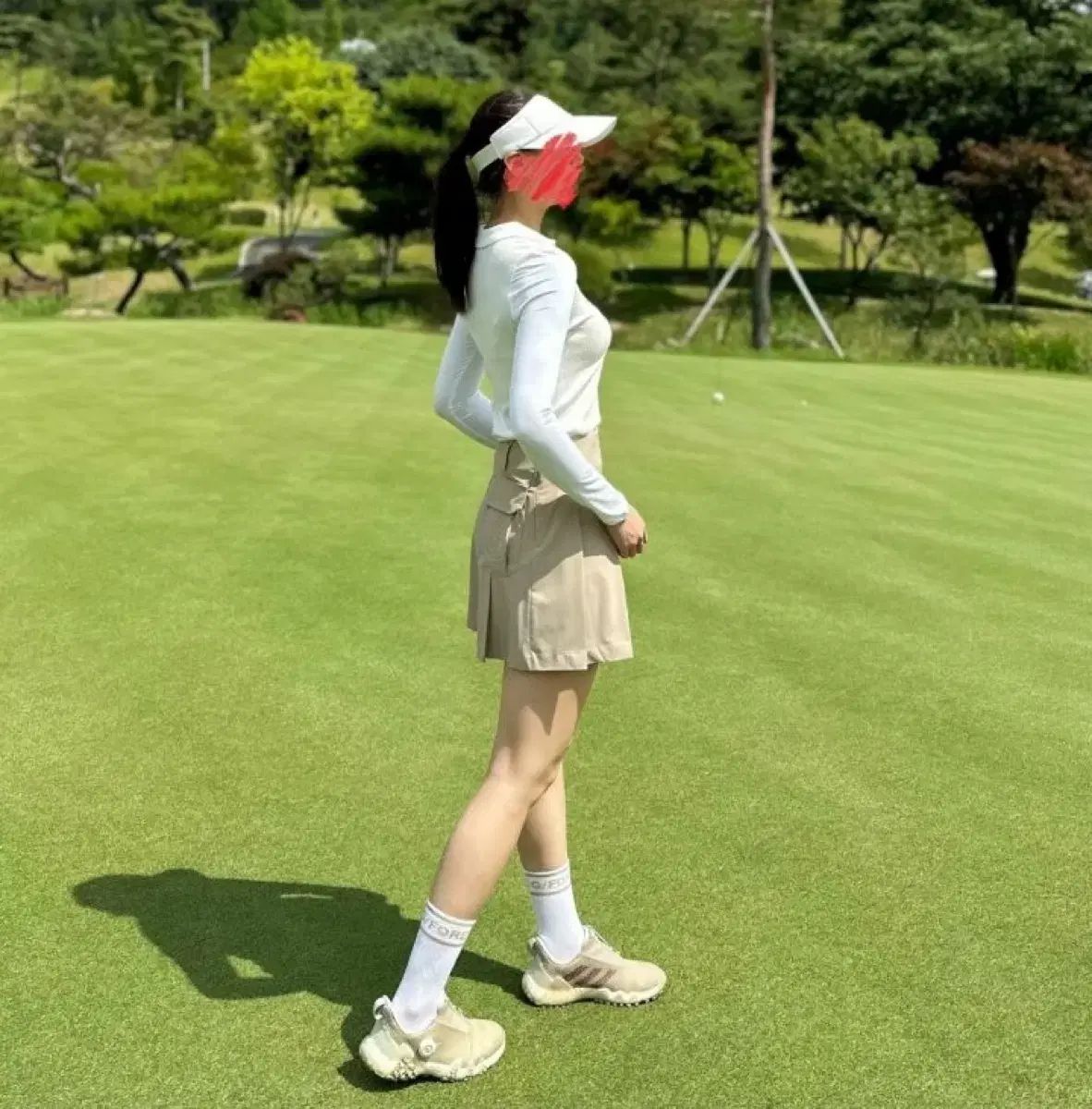G/FORE ジーフォア ゴルフ レディース スカート 白 36 ゴルフ
