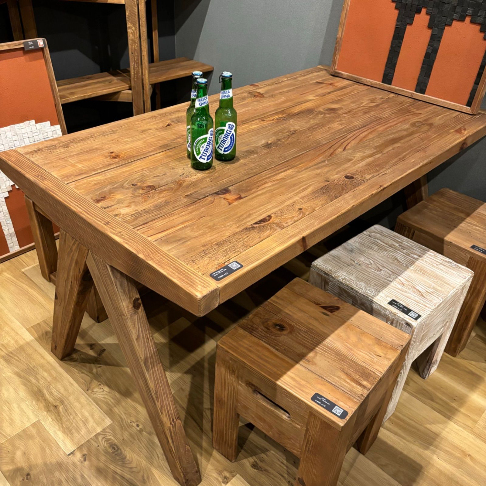 古材 古木 ダイニングテーブル テーブル 什器 アンティーク レトロ 机