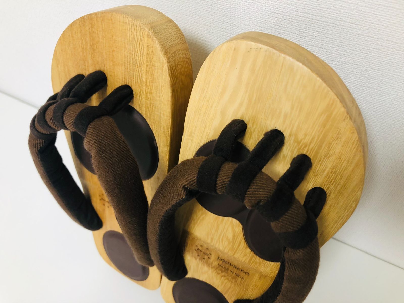 一本歯下駄 LOUVREDO ルーヴルドー あしゆびひろ下駄 男性用 ルーブル