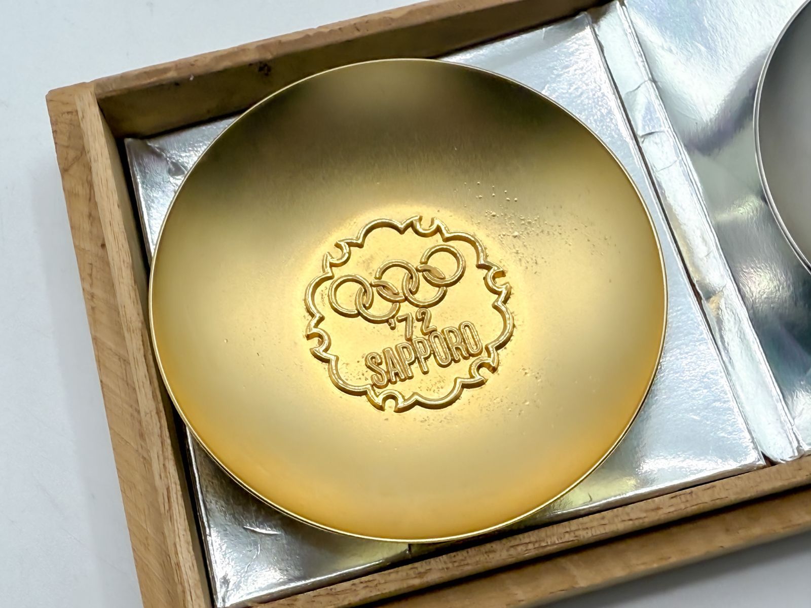 最終価格】24K GP 金彩＆シルバー 札幌'72オリンピック記念金杯銀杯