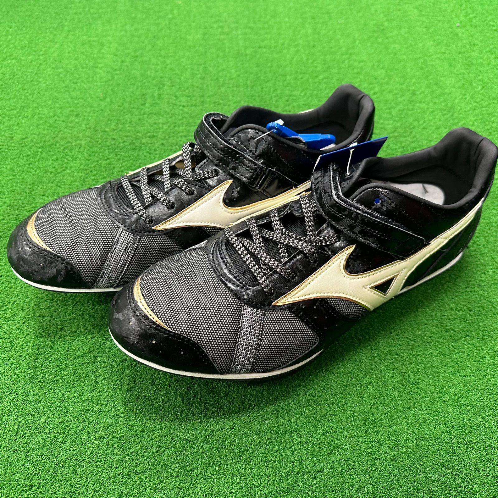 Mizuno FIELD GEO ブラックスパイクシューズ 袋付き 28cm Mizuno FIELD