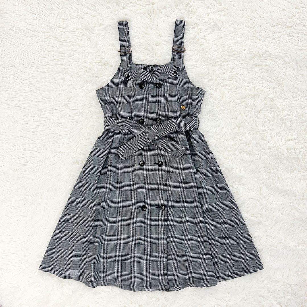 ケイトスペード ニューヨーク キッズ ガールズ チェック トレンチ