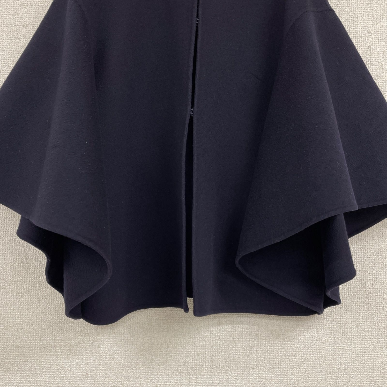 VALENTINO ヴァレンティノ ケープコート ポンチョ ノーカラー カシミヤ