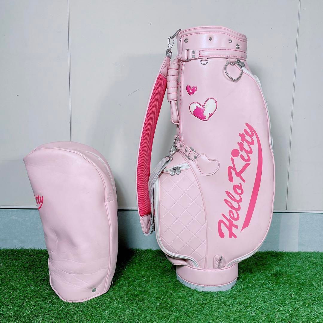 ハローキティ ゴルフバッグ 大 ピンク キルト ダンロップ 新品未使用