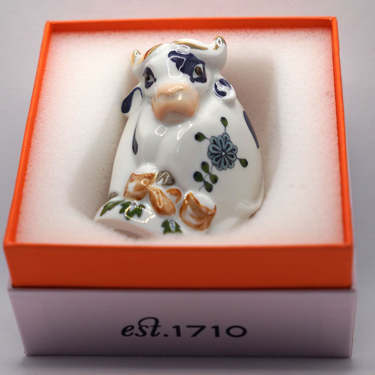 新品 MEISSEN マイセン ミニ干支「丑 ウシ/オス 」ミニウシ 正規品