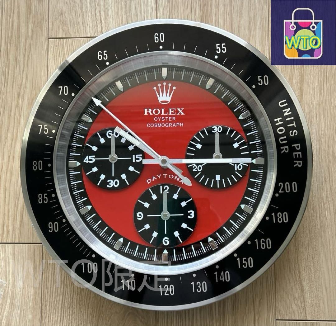 海外販促品 ROLEX コスモグラフ デイトナ 大型掛け時計 ゴールド