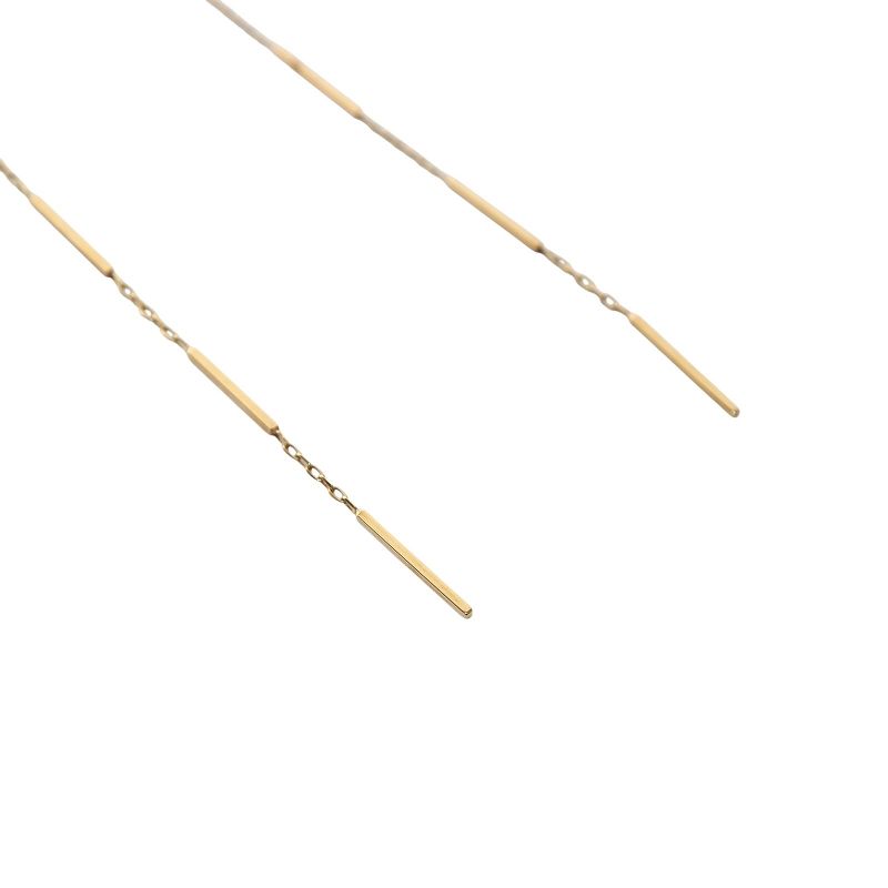 ヒロタカ Hirotaka Toggle W Pearl Chain Pierce ピアス 両耳用