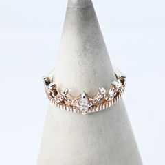 研磨済】TIFFANY＆Co. トリプルラビングハート リング 9号