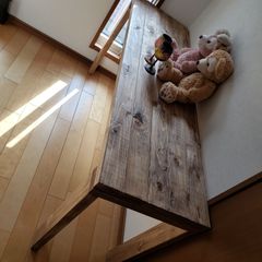 110✕36 カウンターテーブル ウォールナット 無垢材 - メルカリ