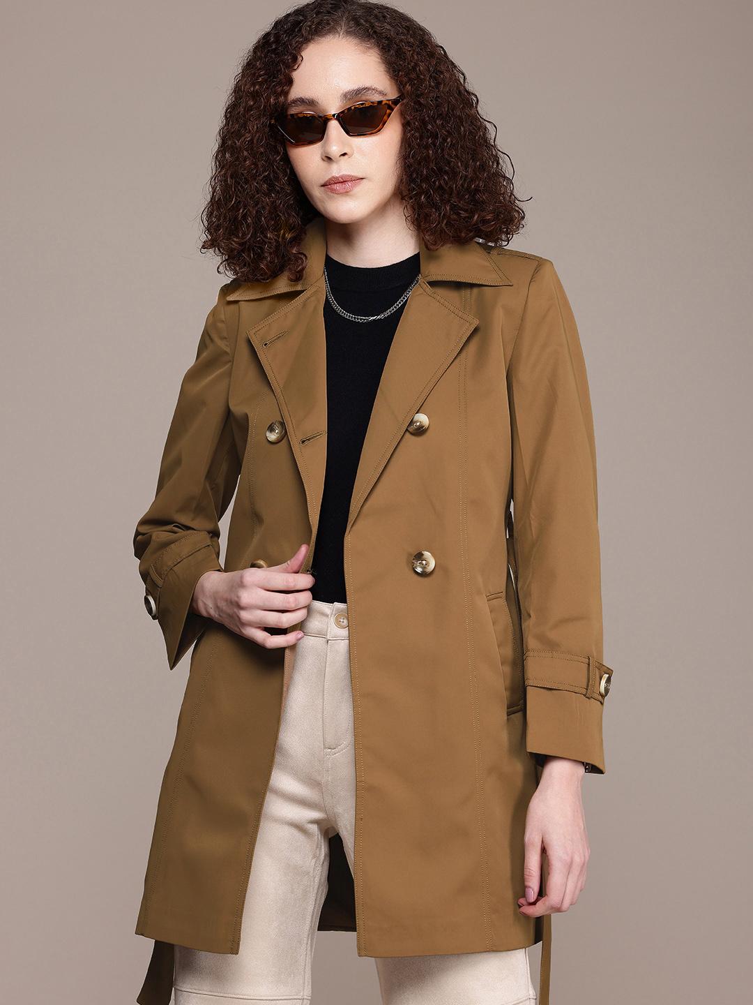 Buy The Roadster Life Co. Notched Lapel Collar Longline Trench