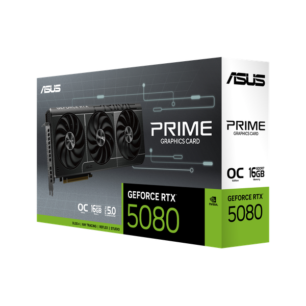 ASUS PRIME GeForce RTX 5080 16GB GDDR7 OC Edition PRIME-RTX5080