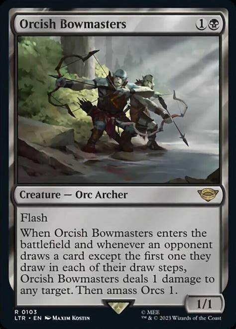 MTG オークの弓使い ボーダーレス 英語版 4枚セット MTG オークの弓