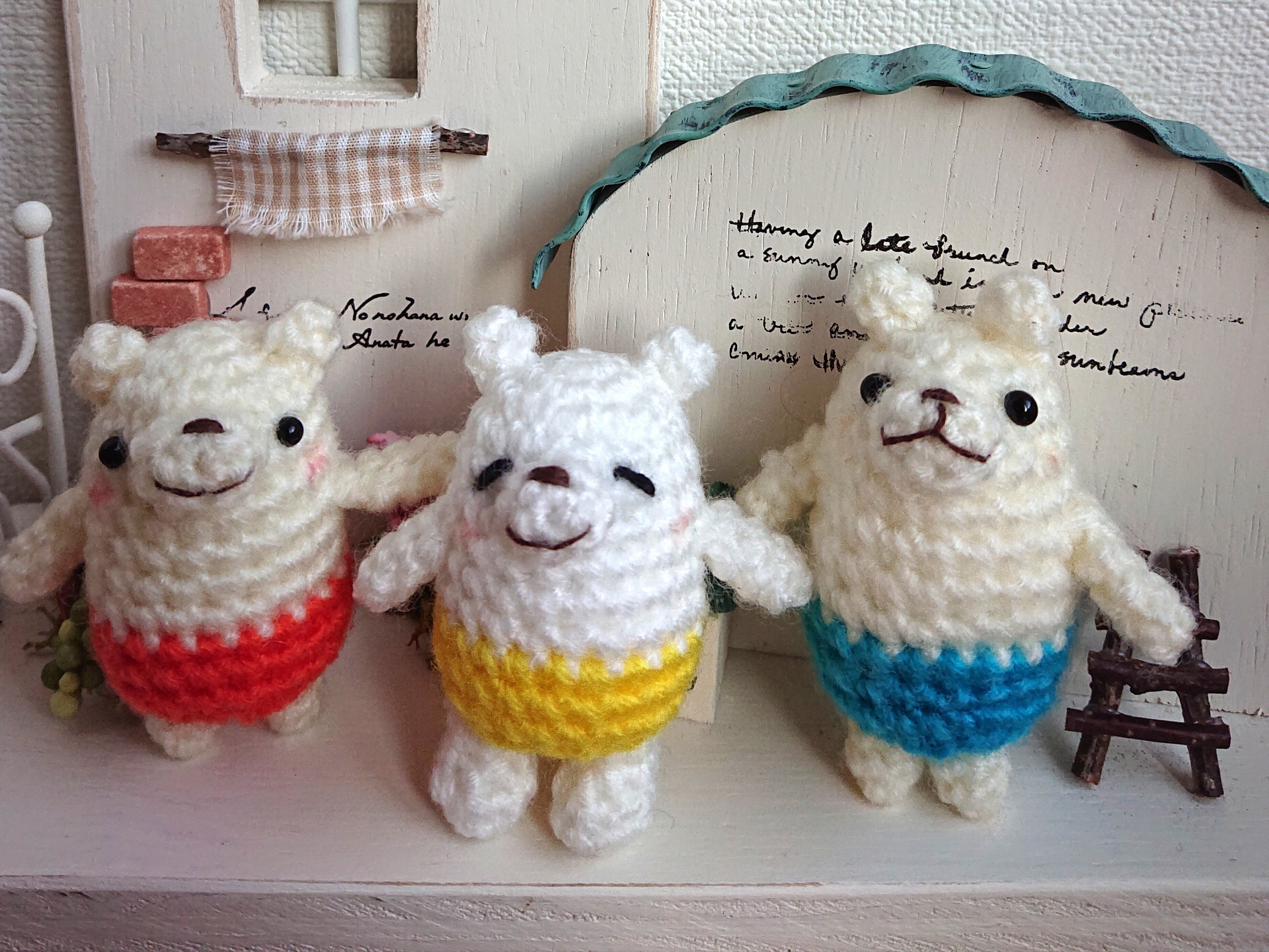 あみぐるみ ひなた🐰&しろくまちゃん🐻の 『あみぐるみ情報局