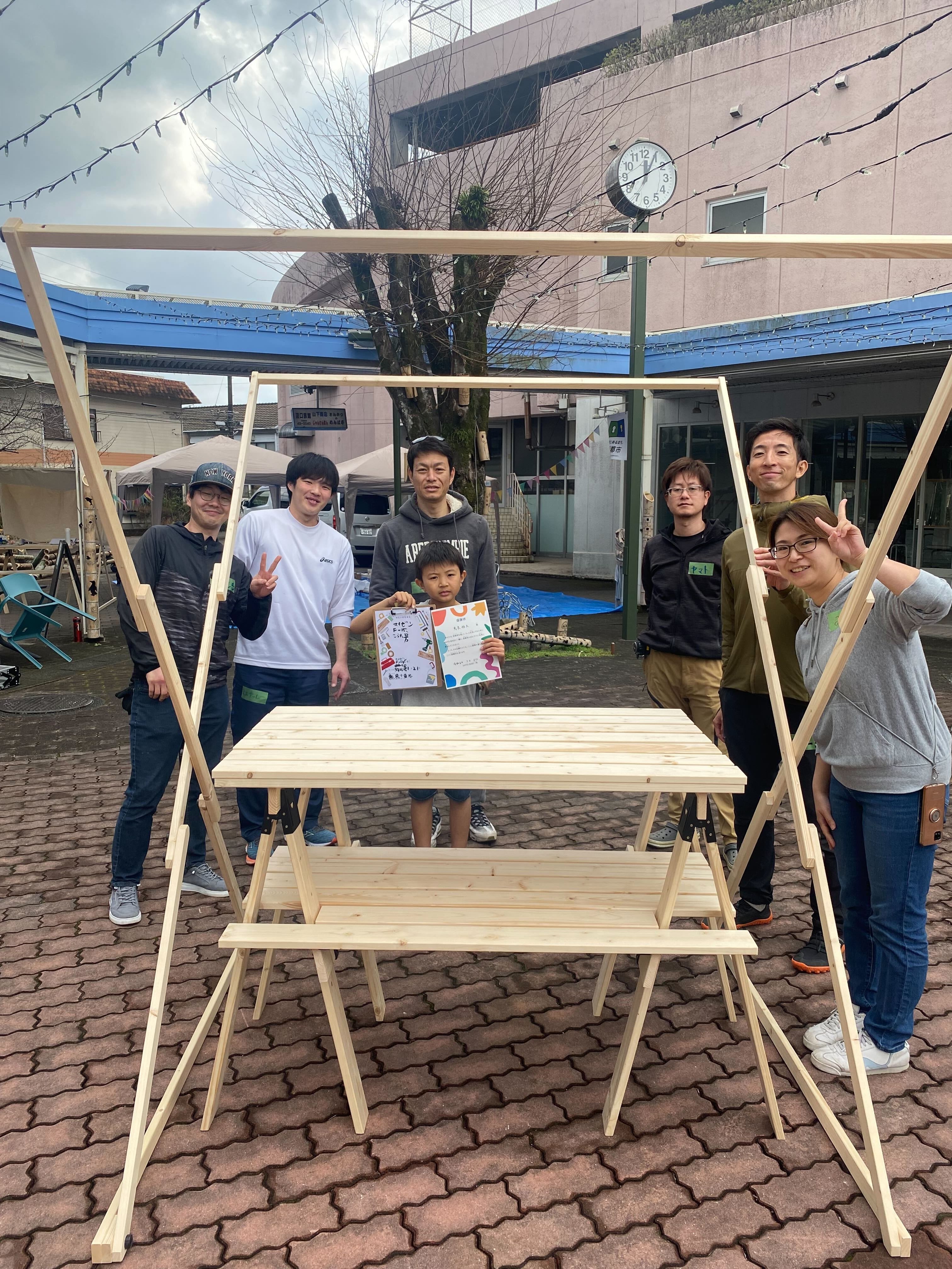ポータブル屋台「FLIP STAND」完成｜西都市まちづくりサークルSAITO BASE