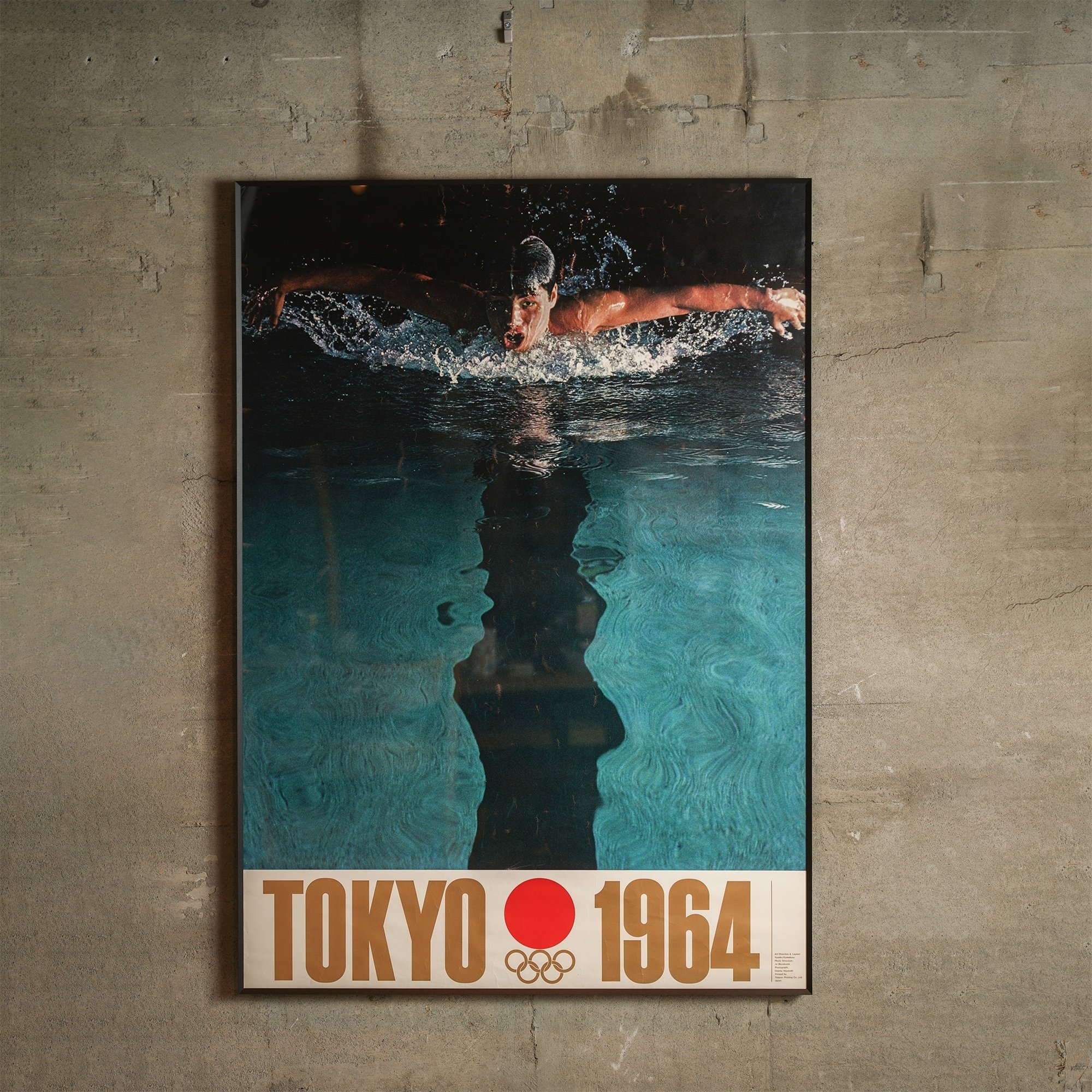 亀倉雄策 オリンピックのポスターを額装しました ~東京オリンピック