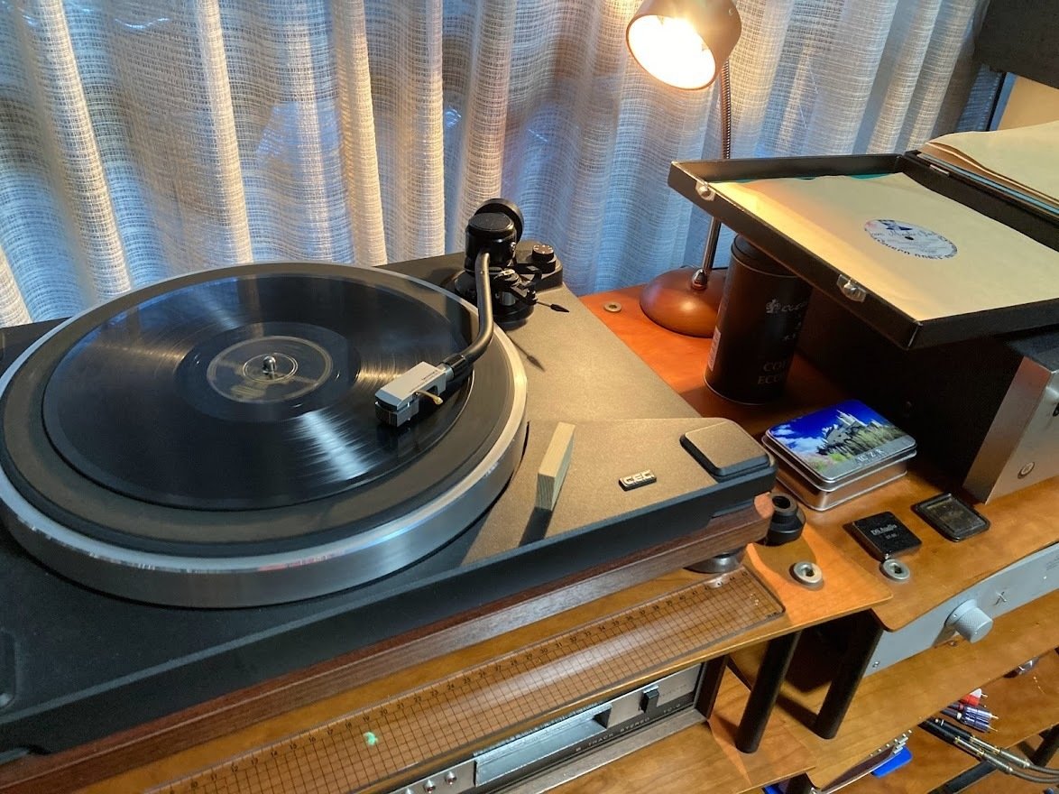 割れたSPレコードの修復、オーディオテクニカAT-MONO3/SPによるRIAA