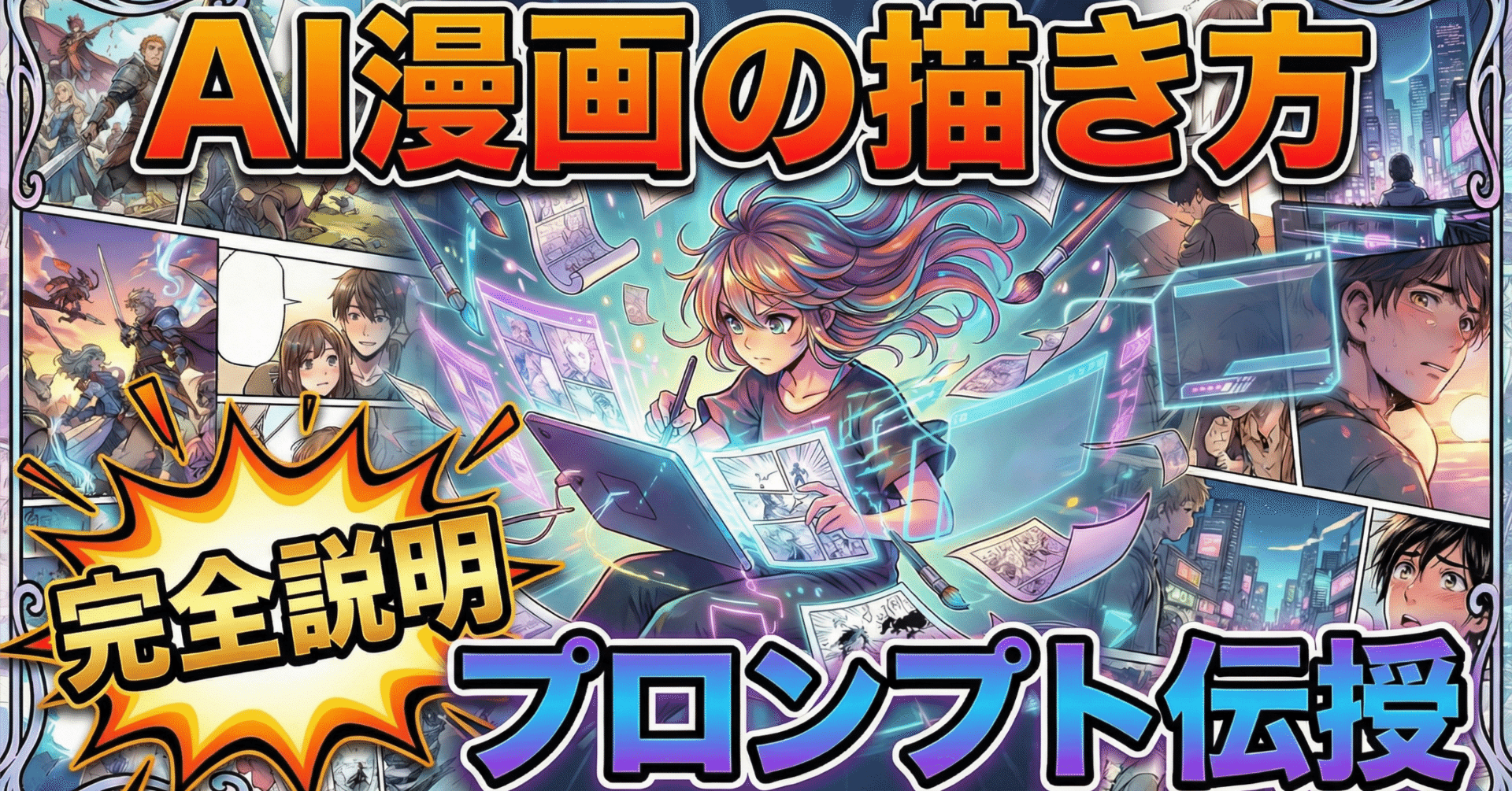 AI漫画の描き方】GoogleAI Gemini ナノバナナProでAI漫画ノウハウを