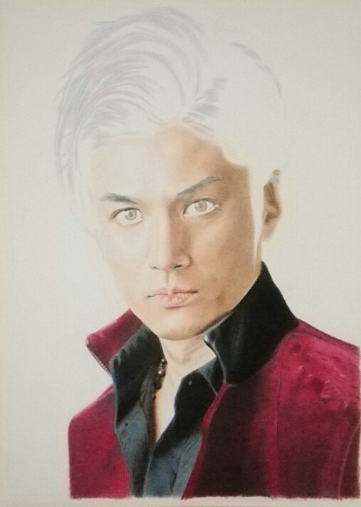 色鉛筆で描く人物画 依頼絵｜伊藤和哉 (元 ひよっこ色鉛筆画家)