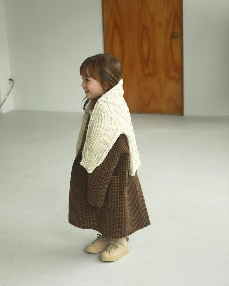 TODAYFUL(トゥデイフル)の「Over Check Coat (KIDS)」 - PARTE