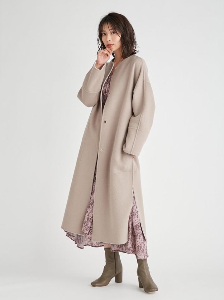 FRAY I.D(フレイ アイディー)の「ウールカシミヤバイカラーリバー