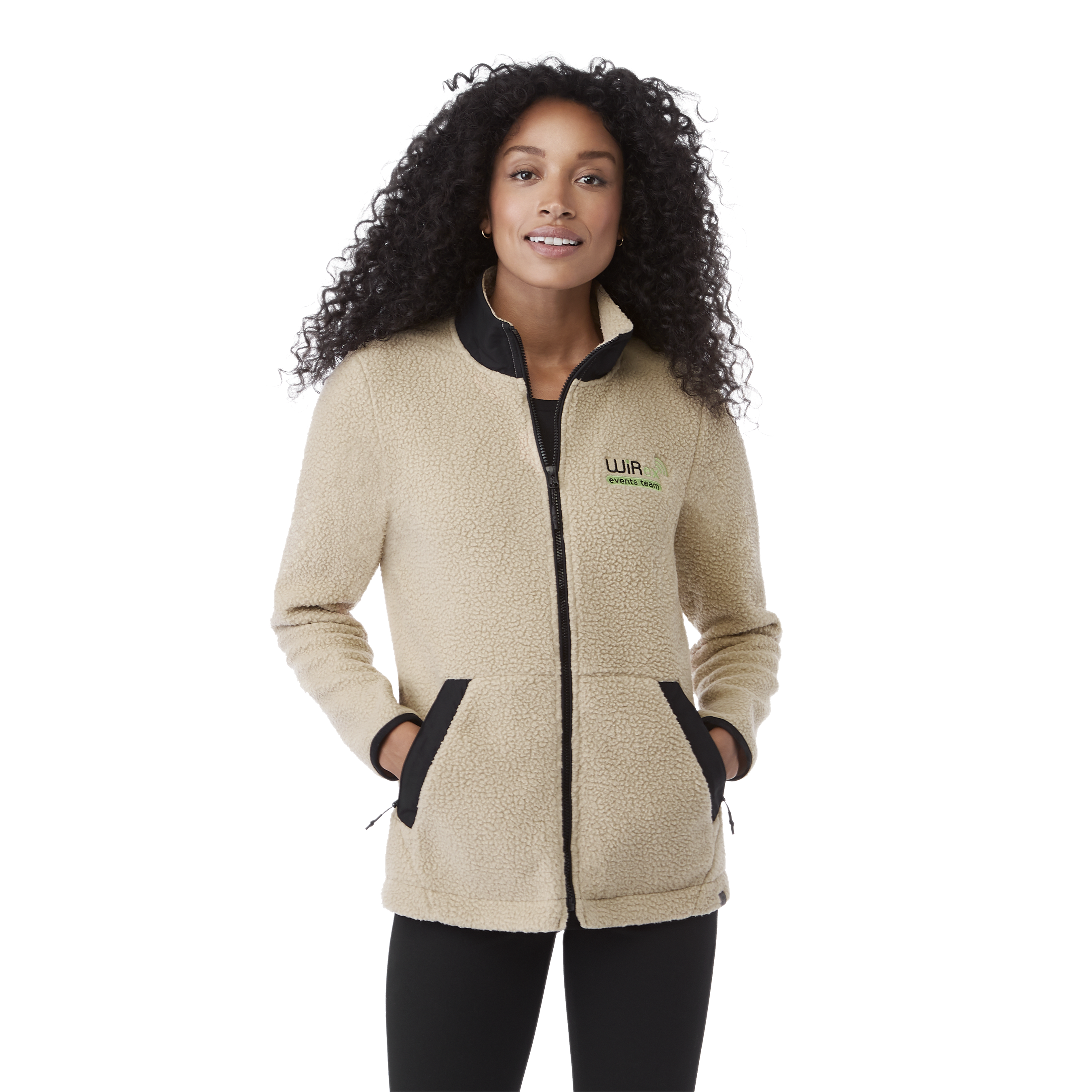 Women's KAHUZI Eco Full Zip Sherpa Fleece Jacket | PCNA
