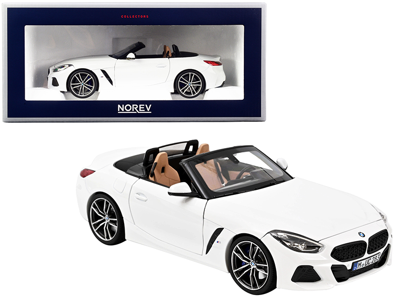 2018 BMW Z4 Convertible White 1/18 Diecast Model Car by Norev | GPBox