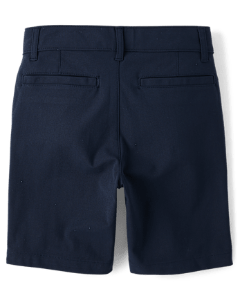 Boys Uniform Quick Dry Chino Shorts - BLUE | The Children's Place