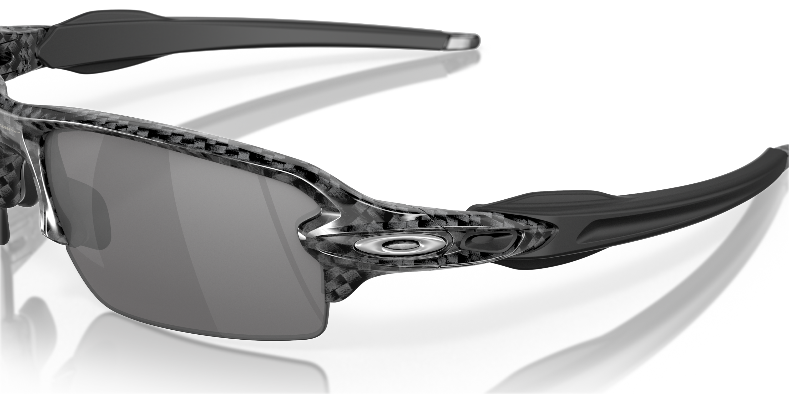 Flak® 2.0 (Low Bridge Fit) Slate Iridium Lenses, Carbon Fiber