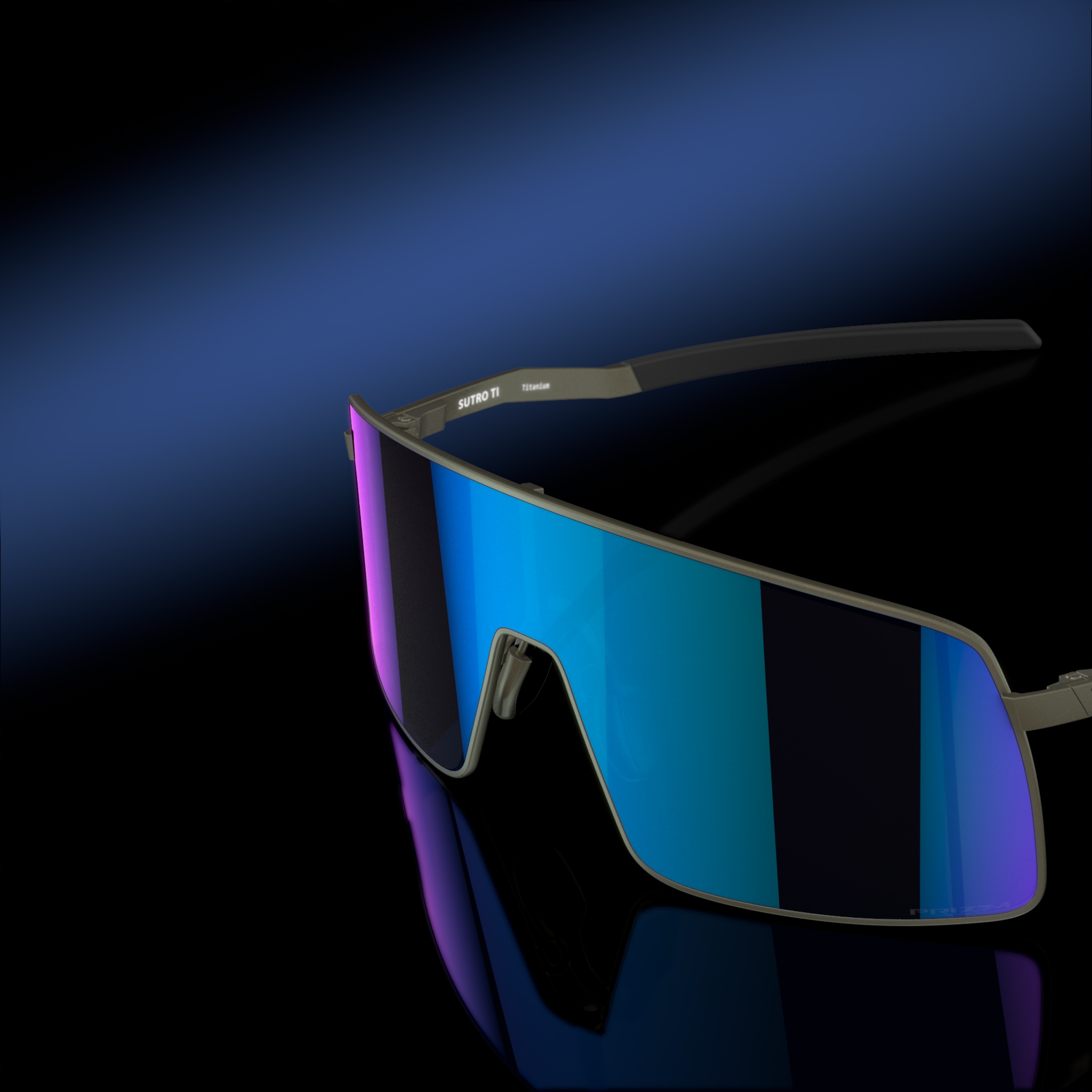 Sutro TI Prizm Sapphire Lenses, Satin Lead Frame Sunglasses