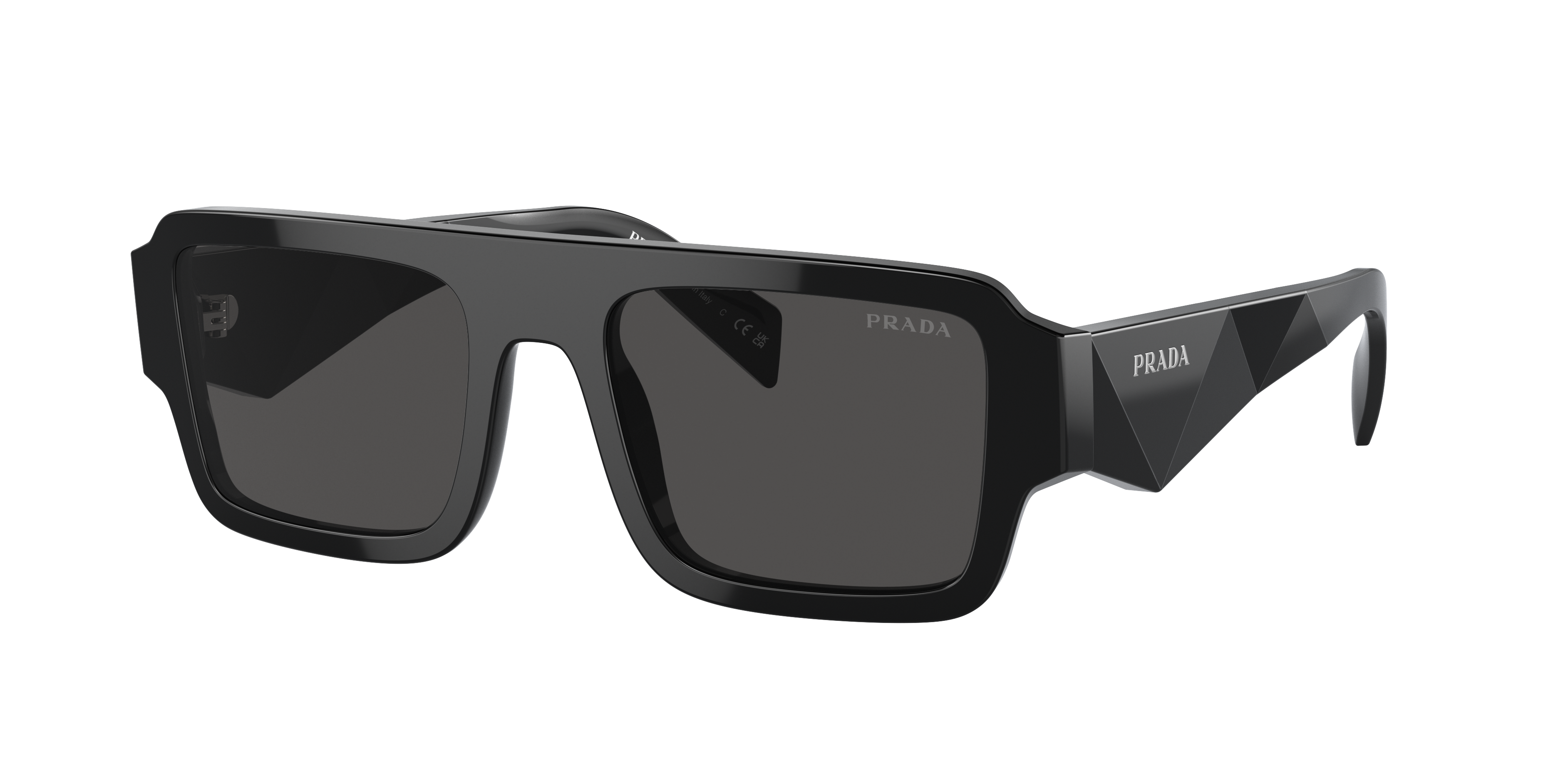 Prada PR A05S M (53 - 20) with Grey lenses and Black frame