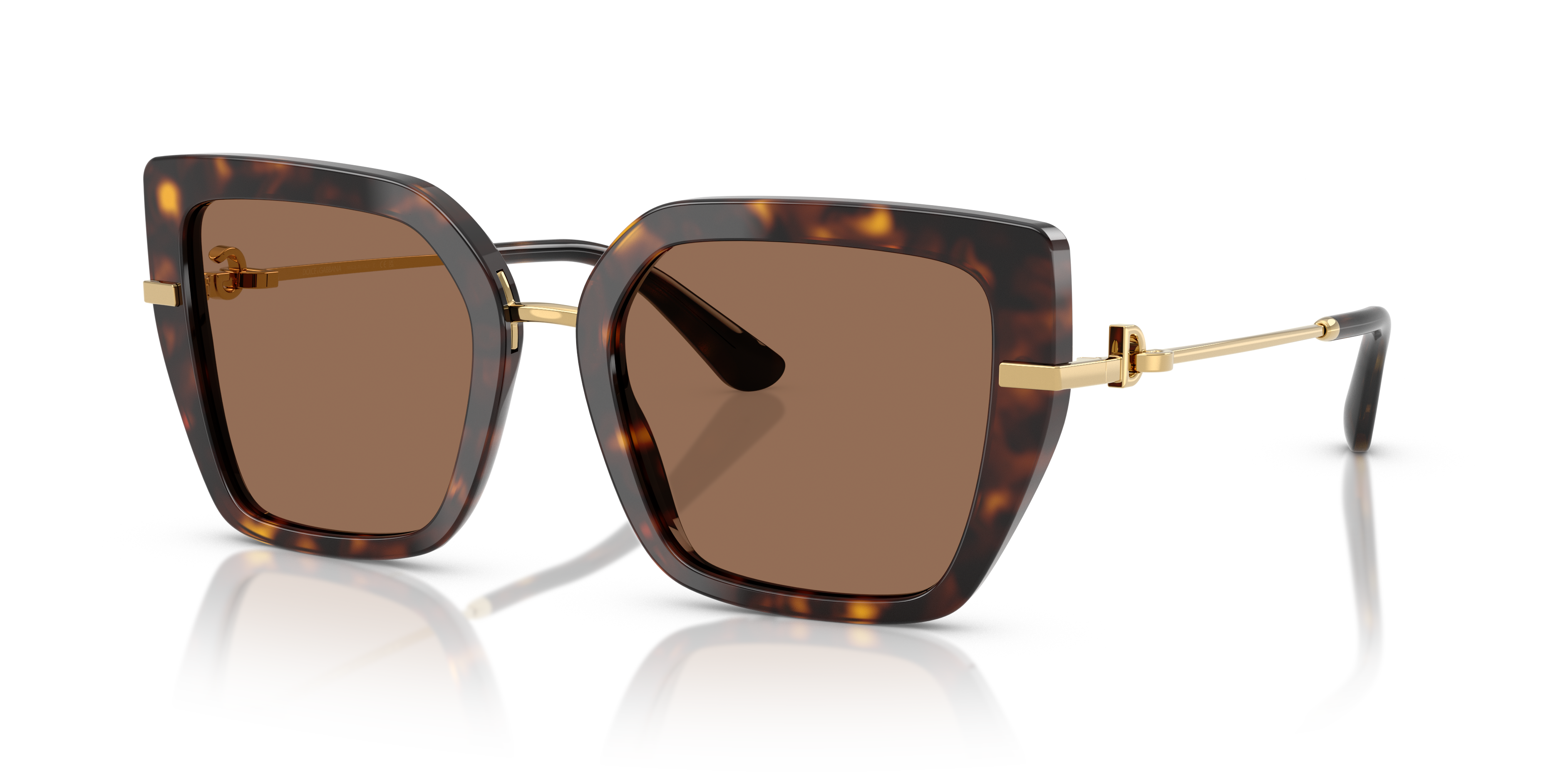 Dolce&Gabbana DG4474 XL (53 - 20) with Brown lenses and Tortoise